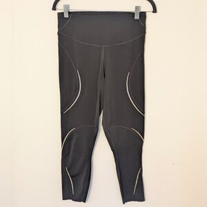 Lululemon Base Pace High Rise Tight 23" Reflective Black Size 8 Nulux Run EUC